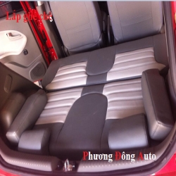 Phương đông Auto Bọc ghế chế Kia moning 2015 | Pha màu ghi chì và ghi sáng